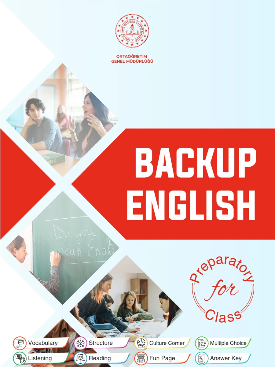 Hazırlık Sınıfı İngilizce Backup English Destek Kitabı (MEB)